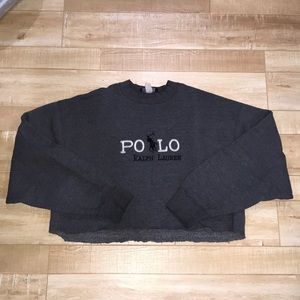 Vintage polo crop top